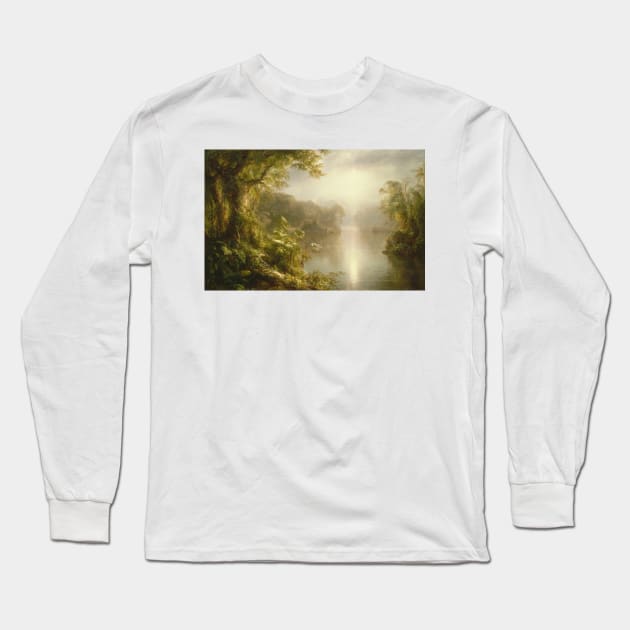 El Rio De Luz by Frederic Edwin Church Long Sleeve T-Shirt by Classic Art Stall